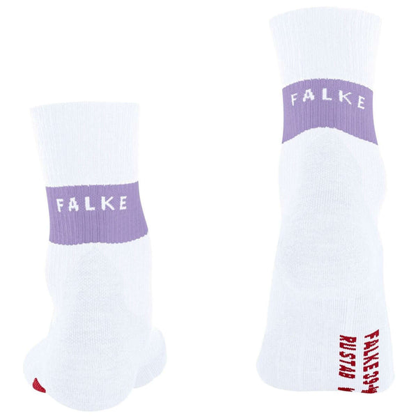 Falke White RU Compression Stabilizing Running Socks