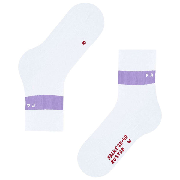 Falke White RU Compression Stabilizing Running Socks