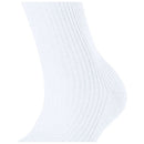 Falke White Shiny Rib Socks