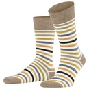 Falke White Tinted Stripe Socks