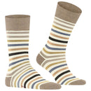 Falke White Tinted Stripe Socks