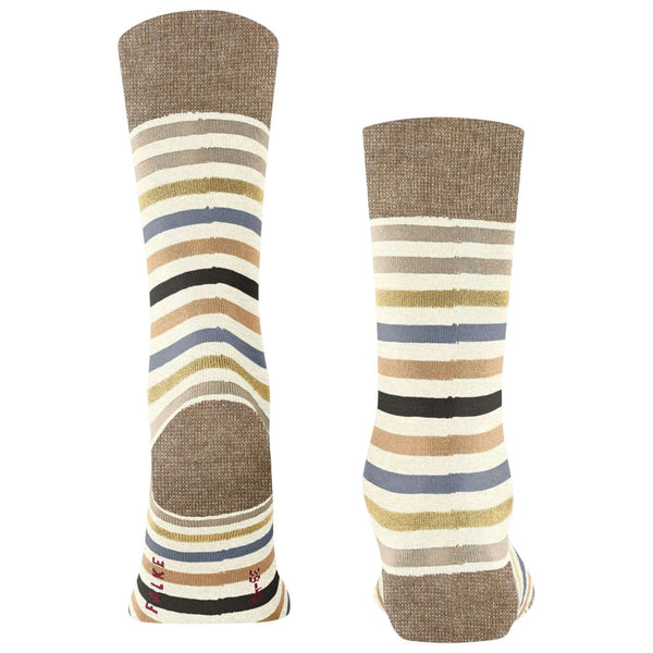 Falke White Tinted Stripe Socks