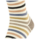 Falke White Tinted Stripe Socks