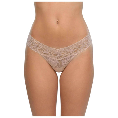 Hanky Panky Beige Signature Lace Low Rise 3 Pack Thongs