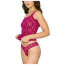 Hanky Panky Beige Signature Lace Low Rise 3 Pack Thongs
