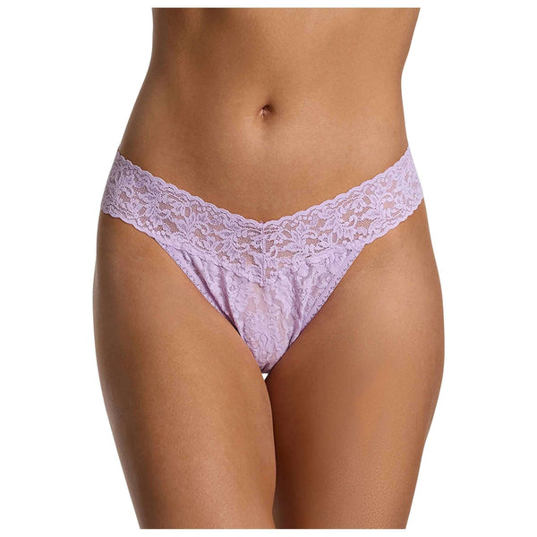 Hanky Panky Purple Signature Lace Original Rise 5 Pack Thongs