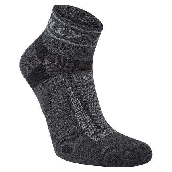 Hilly Grey Trail Quarter Med Socks