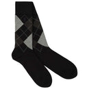 London Sock Company Black Highland Argyle Socks