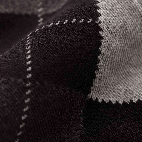 London Sock Company Black Highland Argyle Socks