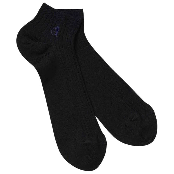 London Sock Company Black Simply Trainer Socks