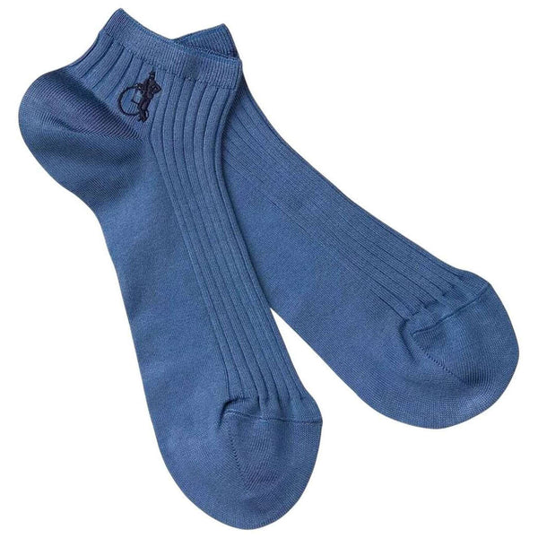 London Sock Company Blue Simply Trainer Socks