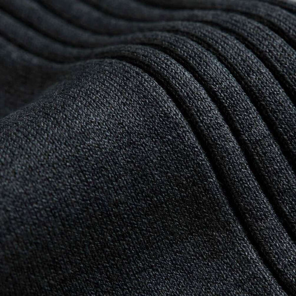 London Sock Company Grey Simply Sartorial Ribbed Socks
