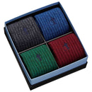 London Sock Company Grey The Kew Collection 4-Pair Sock Box Set