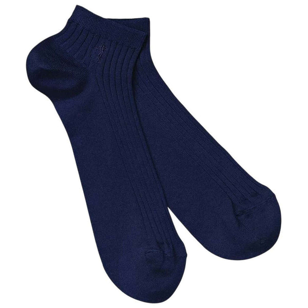 London Sock Company Navy Simply Trainer Socks