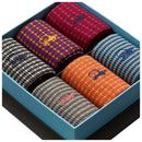 London Sock Company Orange Shaken and Stirred 6-Pair Sock Box Set