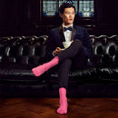 London Sock Company Pink Simply Sartorial Ribbed Socks