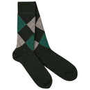 London Sock Company Red Highland Argyle 6-Pair Sock Box Set