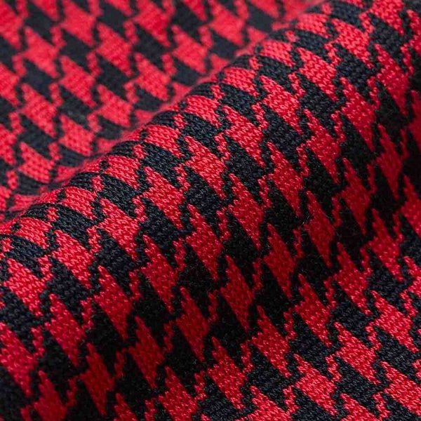 London Sock Company Red Jermyn St. Houndstooth Socks