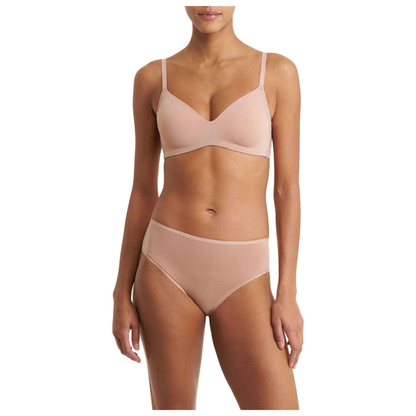 Natori Beige Pretty Smooth Smoothing Wireless T-Shirt Bra
