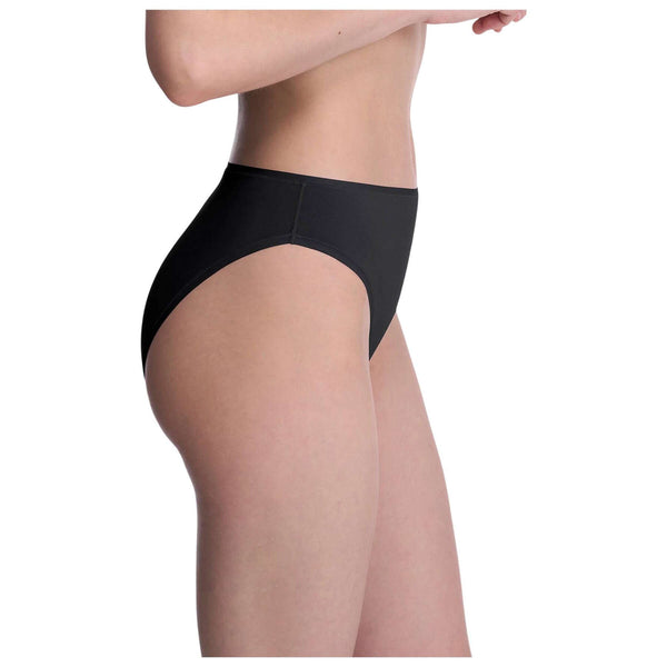 Natori Black Bliss Bare Cotton High Cut Brief