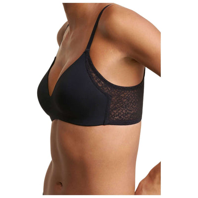Natori Black Pretty Smooth Smoothing Wireless T-Shirt Bra