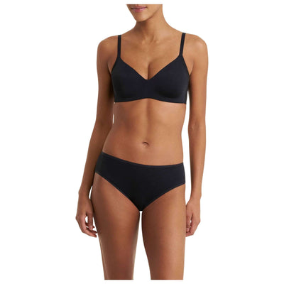 Natori Black Pretty Smooth Smoothing Wireless T-Shirt Bra