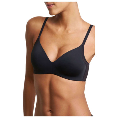Natori Black Pretty Smooth Smoothing Wireless T-Shirt Bra