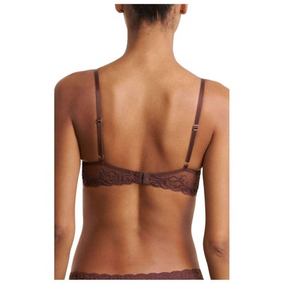 Natori Brown Feathers Plunge T-Shirt Bra