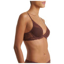 Natori Brown Feathers Plunge T-Shirt Bra