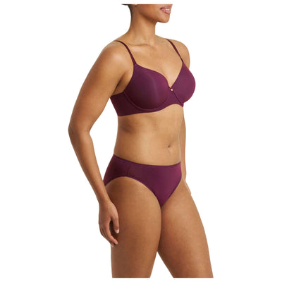 Natori Burgundy Cloud Comfort Back Smoothing T-Shirt Bra