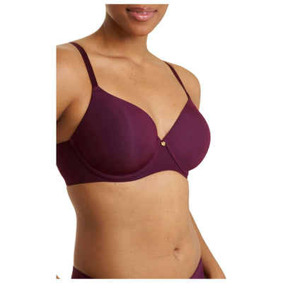 Natori Burgundy Cloud Comfort Back Smoothing T-Shirt Bra