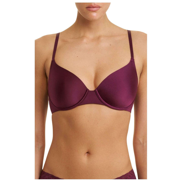 Natori Burgundy EverFit Seamless Convertible T-Shirt Bra