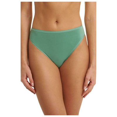 Natori Green Bliss Bare Cotton High Cut Brief