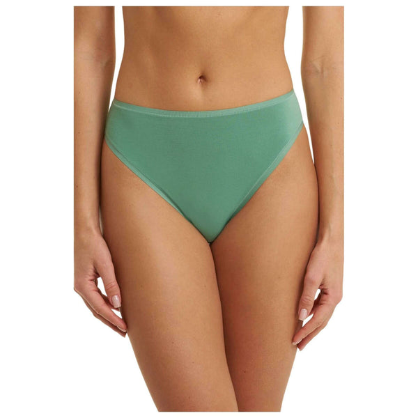 Natori Green Bliss Bare Cotton High Cut Brief