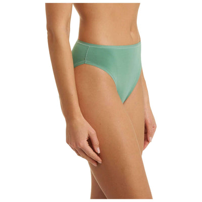 Natori Green Bliss Bare Cotton High Cut Brief