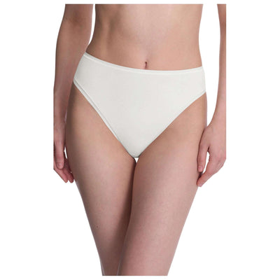 Natori Ivory Bliss Bare Cotton High Cut Brief