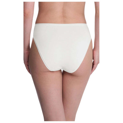 Natori Ivory Bliss Bare Cotton High Cut Brief