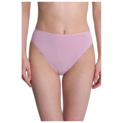 Natori Pink Bliss Bare Cotton High Cut Brief