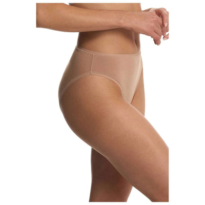 Natori Tan Bliss Bare Cotton High Cut Brief
