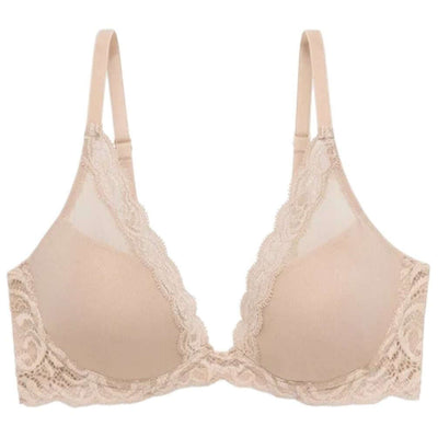 Natori Tan Feathers Plunge T-Shirt Bra