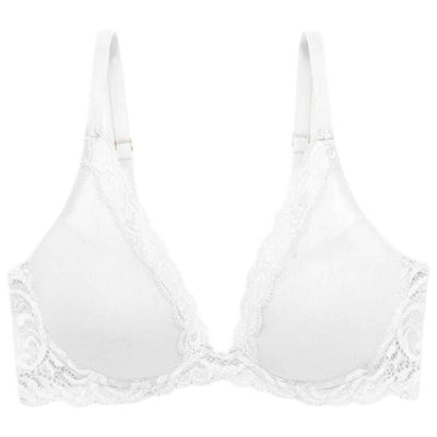 Natori White Feathers Plunge T-Shirt Bra