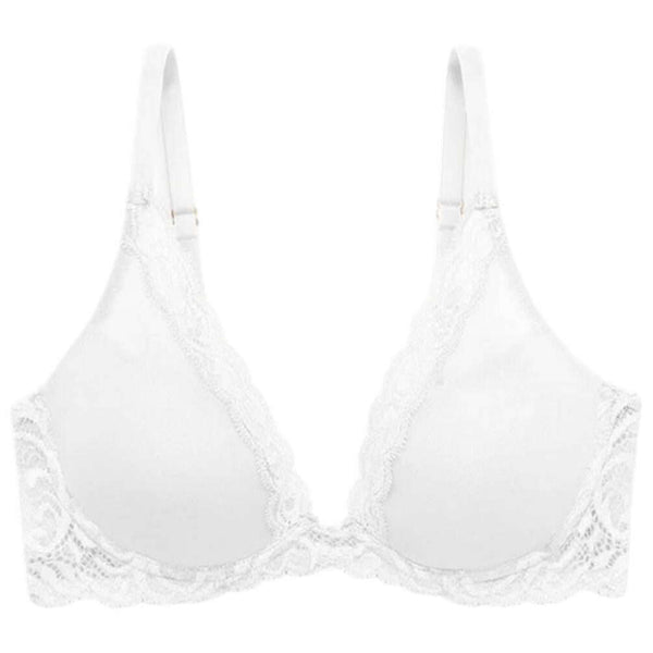 Natori White Feathers Plunge T-Shirt Bra