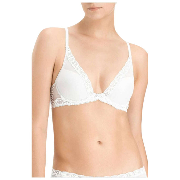 Natori White Feathers Plunge T-Shirt Bra