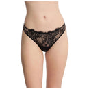 Skarlett Blue Black Entice Front Lace Thong