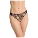 Skarlett Blue Black Entice Front Lace Thong