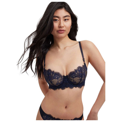 Skarlett Blue Black Entice Lace Balconette Bra
