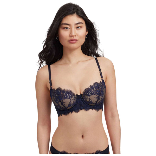 Skarlett Blue Black Entice Lace Balconette Bra