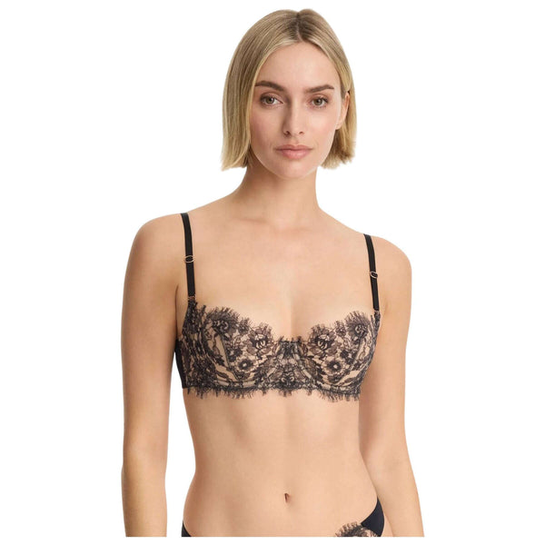 Skarlett Blue Black Entice Lace Balconette Bra