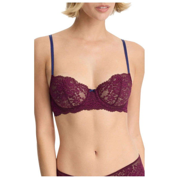 Skarlett Blue Burgundy Captivate Convertible Lace Balconette Bra