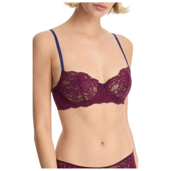 Skarlett Blue Burgundy Captivate Convertible Lace Balconette Bra